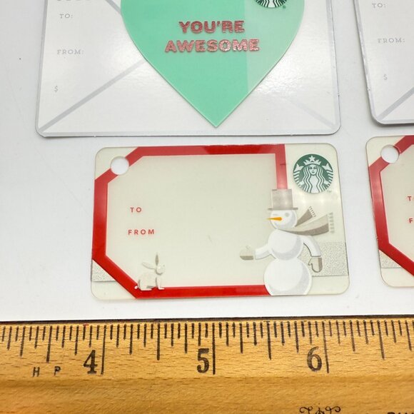 Lot of 11 Starbucks Cards Mini & Die Cut Specialty Holiday Cards – HTF - Picture 2 of 12